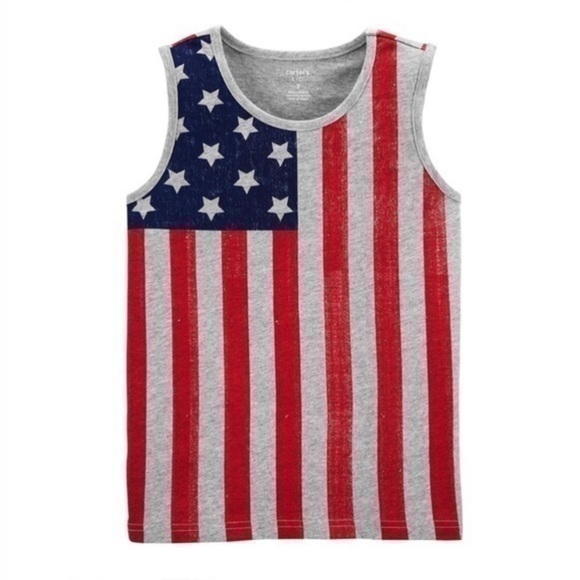 Carter’s Boys America Flag Short Sleeve Tank Tee - Picture 6 of 6